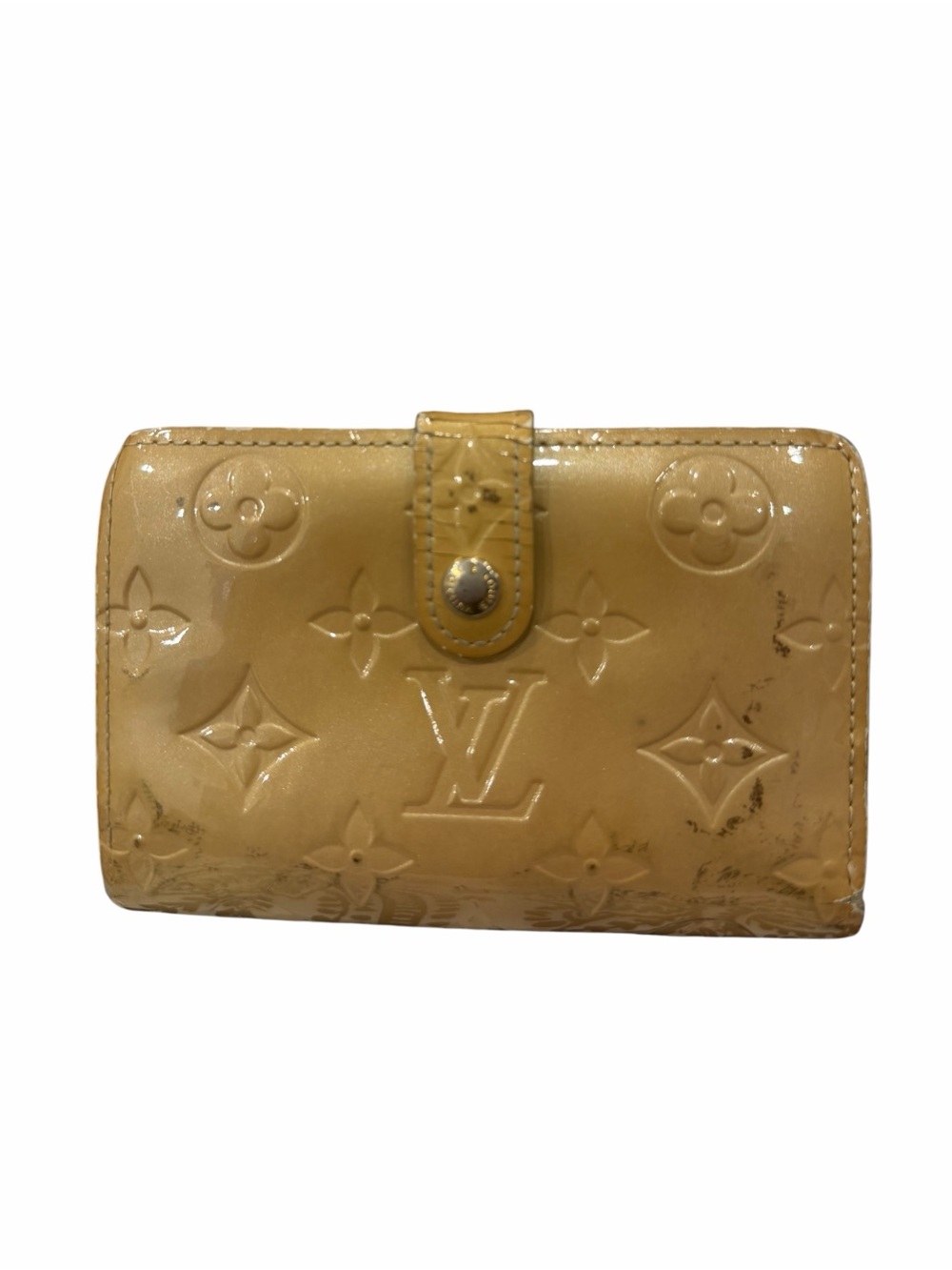 Louis Vuitton Monogram Vernis Kisslock Compact Wallet